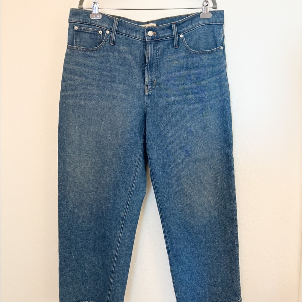 Madewell Petite The Perfect Vintage Wide Leg Jean Size 33P in Summer Wash